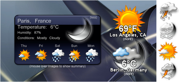 BL Weather Blue  [Standalone Gadget - Widget]