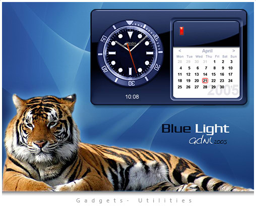 BL Time-Calendar Blue   [Gadget - Widget]