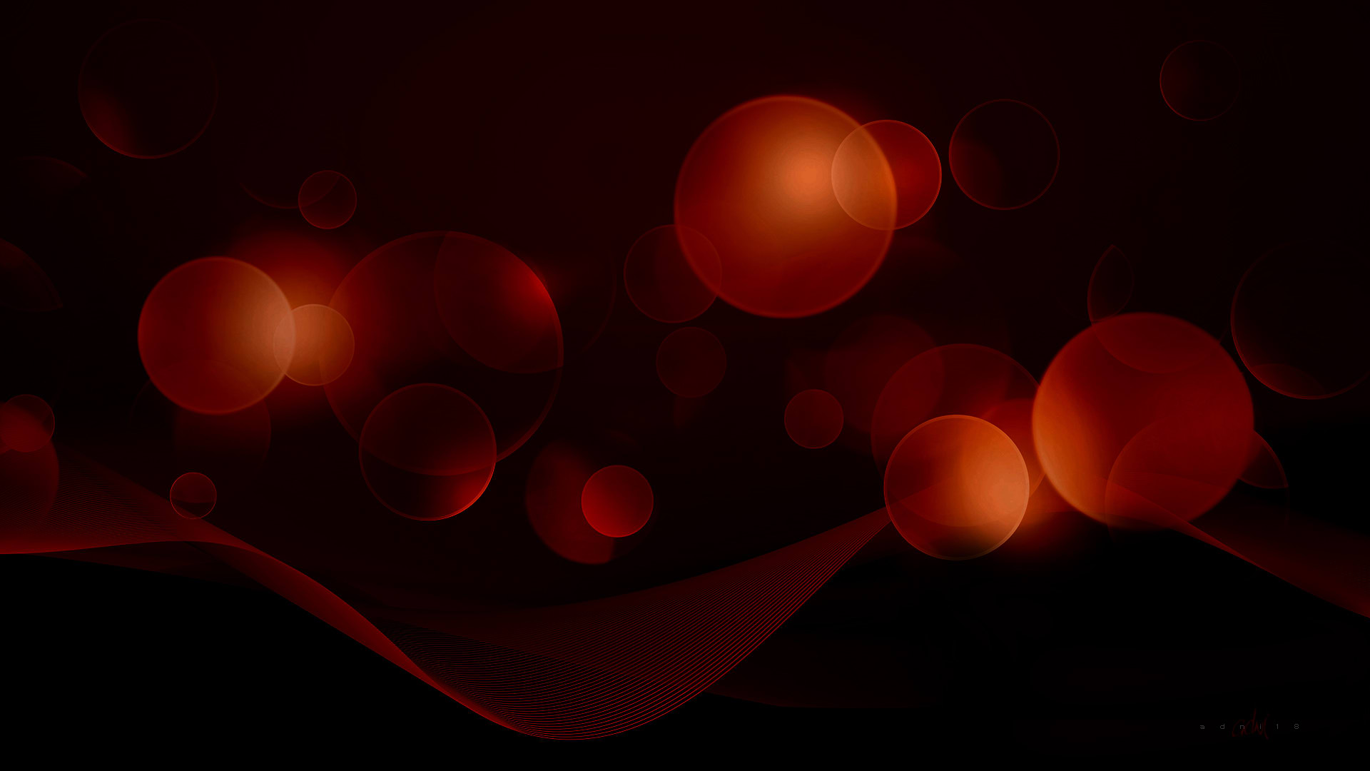 Light Spheres Red