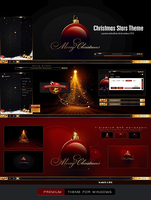 Christmas Windowblinds Theme