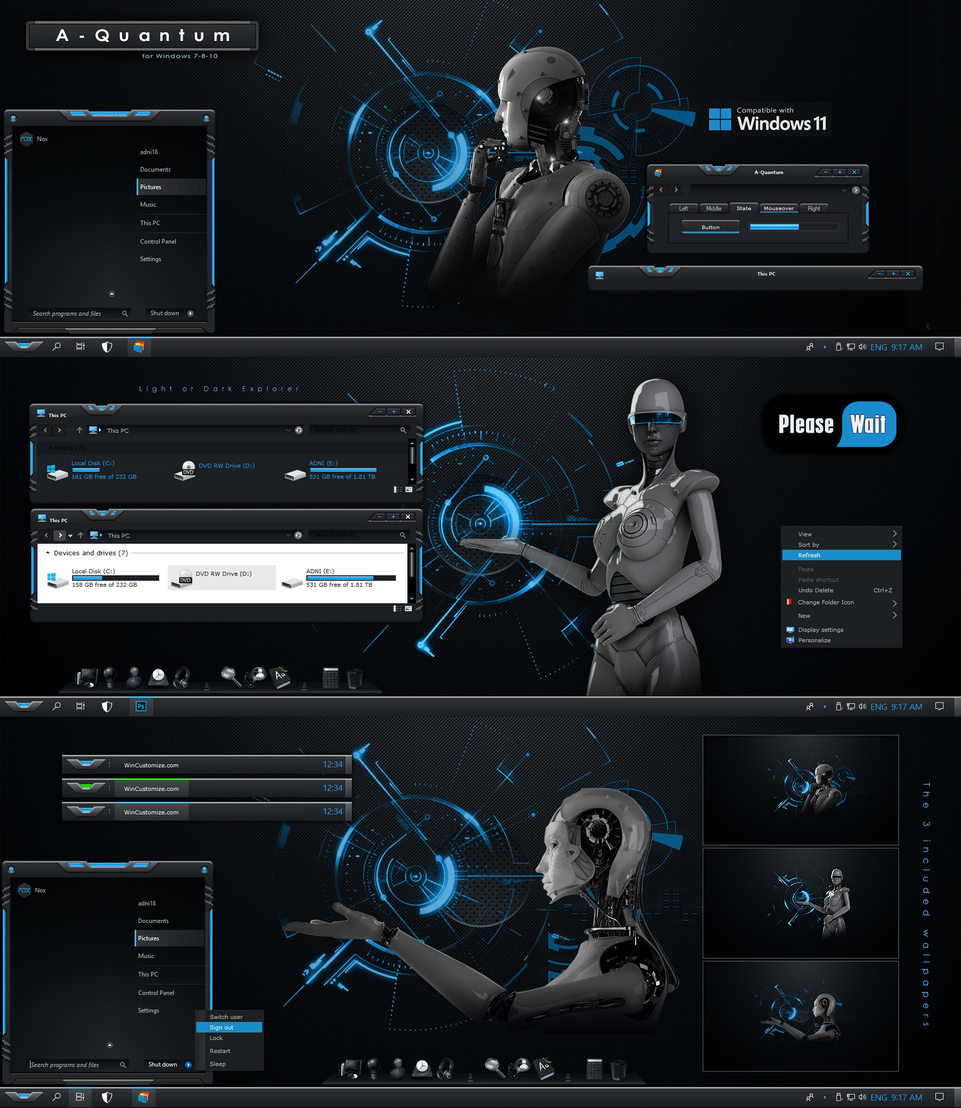 High Quality Premium Desktop Themes