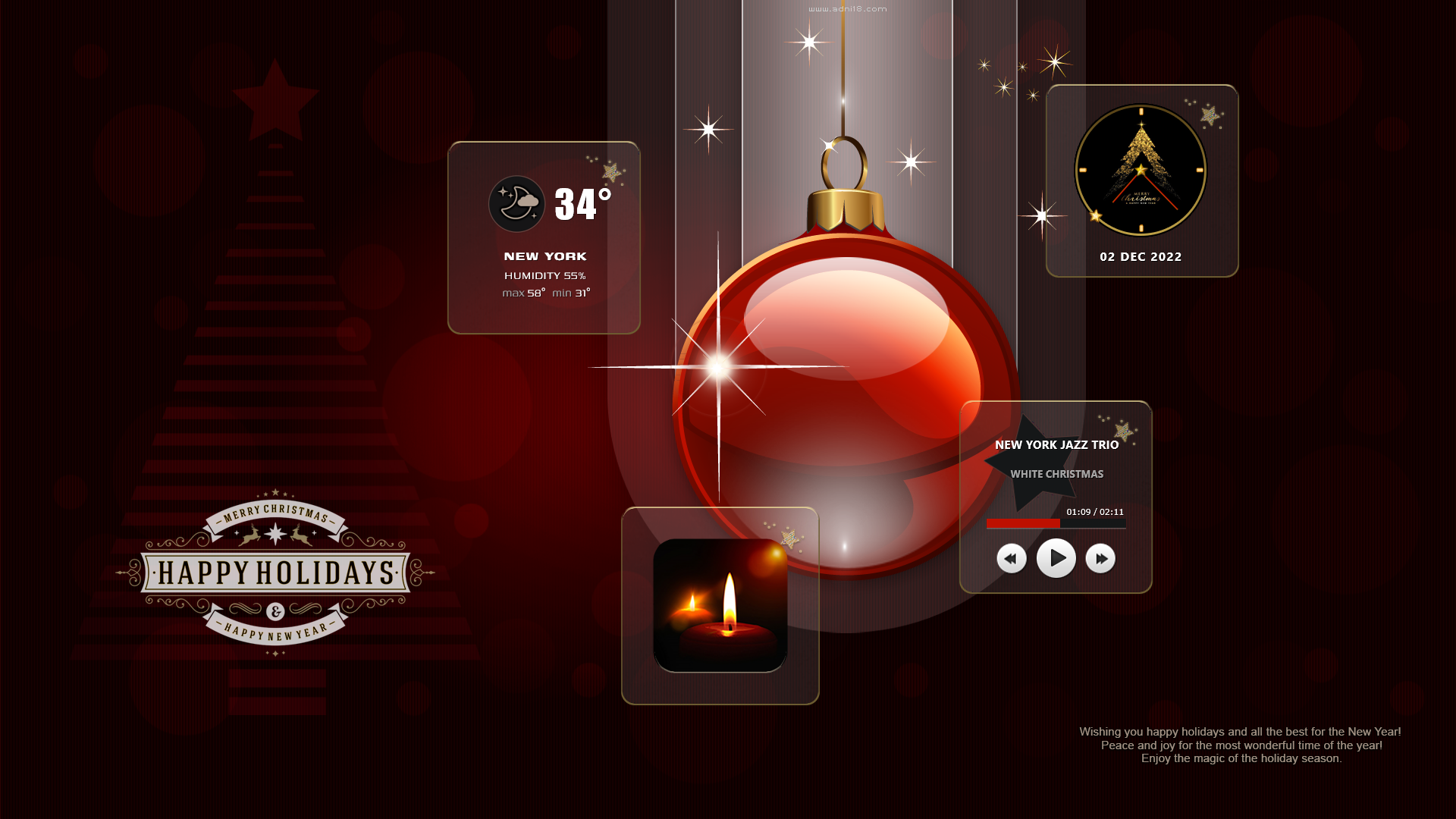 CHRISTMAS Suite for Rainmeter