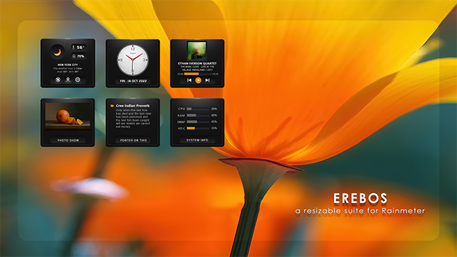 EREBOS ( Suite for Rainmeter )