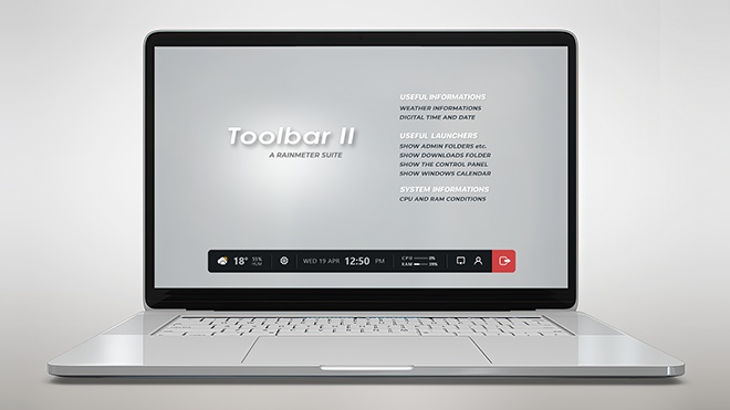 Toolbar II (Rainmeter Suite)