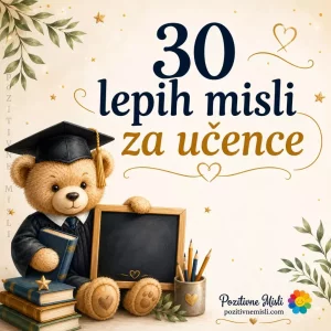 30 lepih misli in verzov za učence