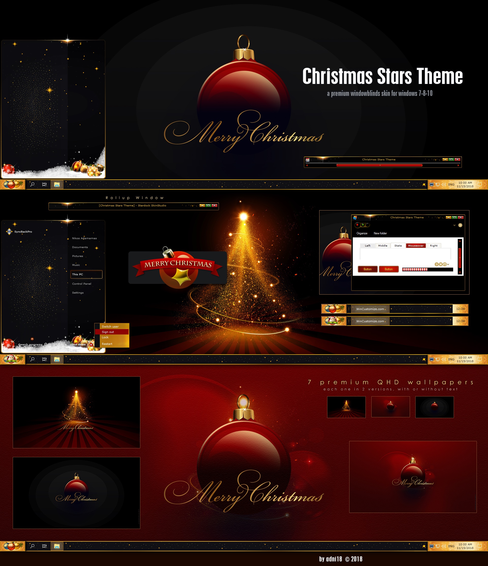 Christmas Stars Theme