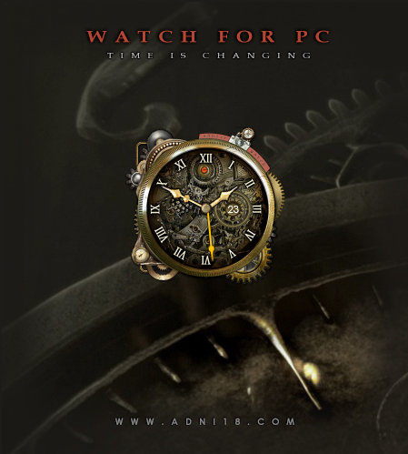 A-Steampunk Watch ( Rainmeter Skin )