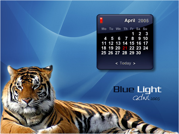 BL Calendar Blue ( Gadget  )