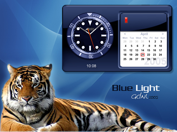 BL Time-Calendar Blue ( Gadget  )