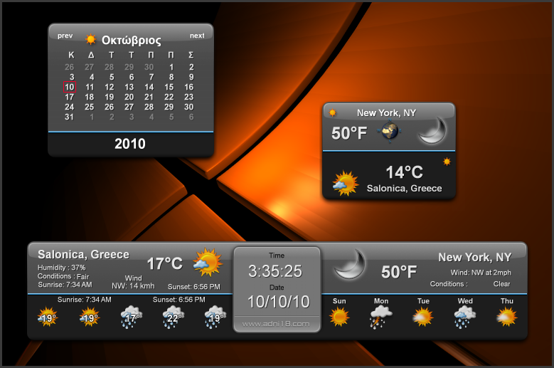 Lamda Weather-Calendar [ Gadget ]