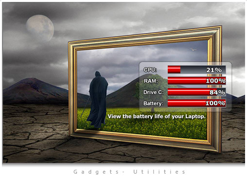 Laptop Meters   [Standalone Gadget - Widget]