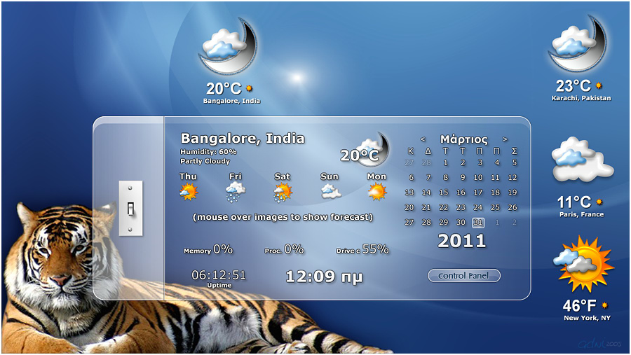 Weather - Info Panel   [ Gadget ]