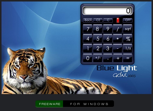 BL Calculator Blue  [Gadget - Widget]