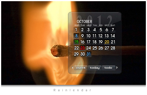 Calendar 18 - [ Rainlendar Skin ]