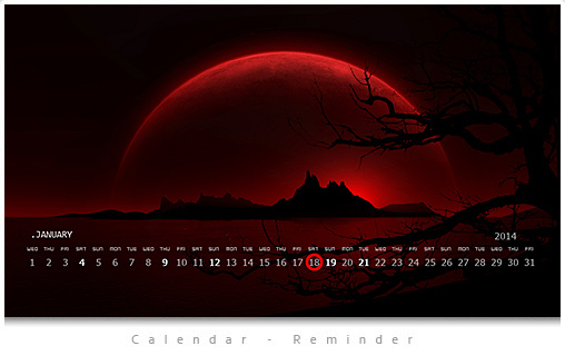 H Calendar-Reminder [ Rainlendar Skin ]